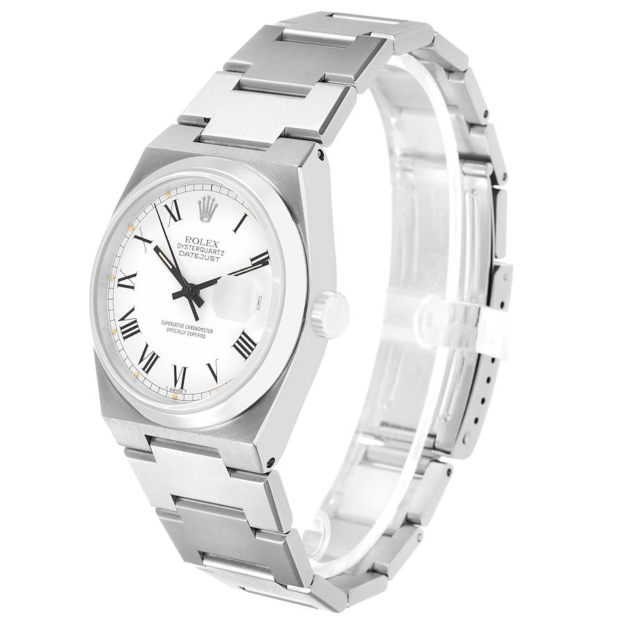 Rol_ex Oyster_quartz Datejust Buckley Dial Vintage Steel Mens Watch Box Papers