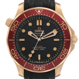 Ome_ga Seama_ster Diver 300M Bronze Gold Mens Watch  Box Card