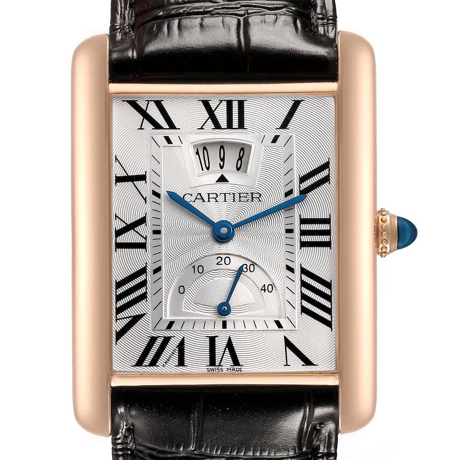 Car_tier Tank _Louis  Power Reserve Rose Gold Mens Watch Card