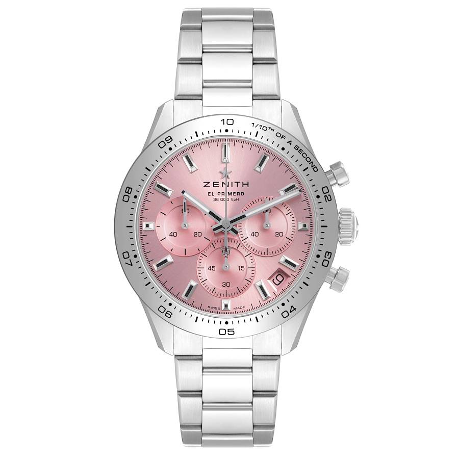 Zen_ith Chrono_master Sport Pink LE Steel Mens Watch Box Card