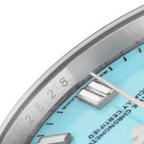 Ro_lex Oyster Perpetual Steel Turquoise Dial Mens Watch