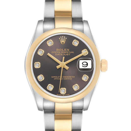 Ro_lex_Datejust Midsize Steel Yellow Gold Diamond Ladies Watch