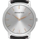 Aude_mars Piguet Jules Extra Thin Silver Dial White Gold Watch
