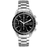 Ome_ga Speed_master Steel Date Black Dial Mens Watch