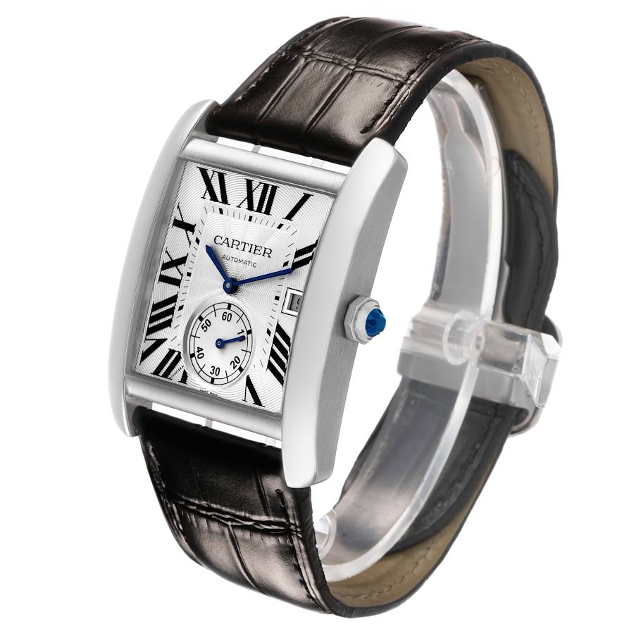 Car_tier Tank _MC Steel Silver Dial Mens Watch