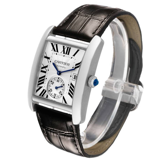 Car_tier Tank _MC Steel Silver Dial Mens Watch