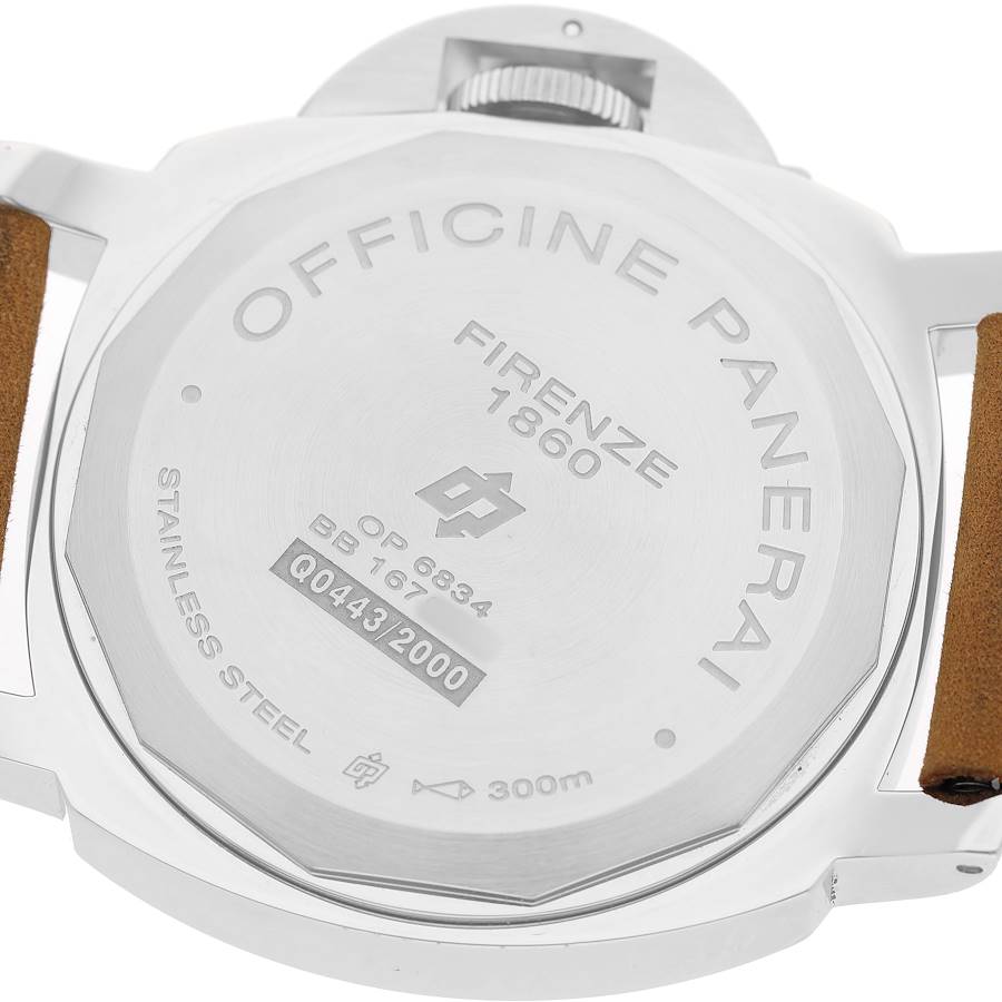 Pan_erai Luminor _Base Logo Steel Mens Watch  Box Card