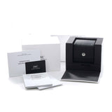 IWC Portugieser Chronograph Steel Red Dial Mens Watch Box Card