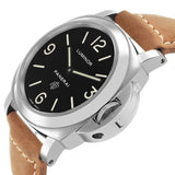 Pan_erai Luminor _Base Logo Steel Mens Watch  Box Card