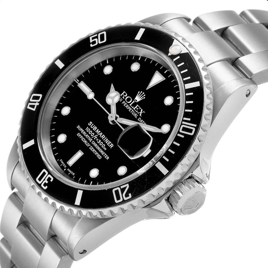 Rol_ex Subma_riner Date Steel Black Dial Mens Watch