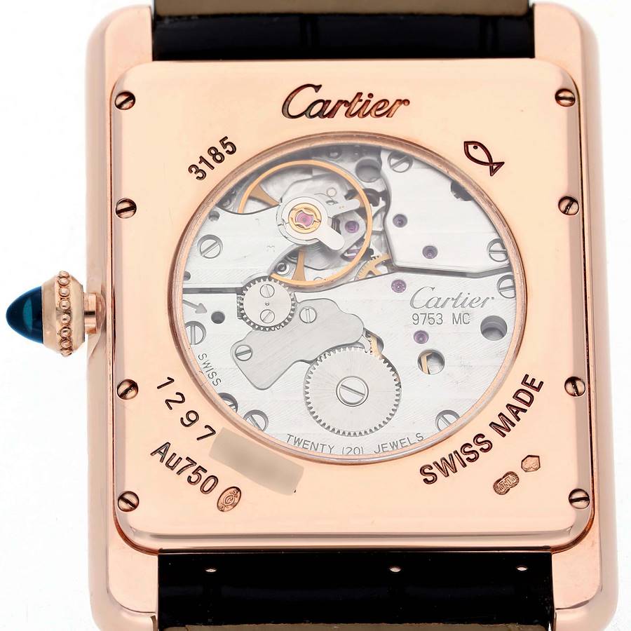 Car_tier Tank _Louis  Power Reserve Rose Gold Mens Watch Card