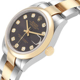 Ro_lex_Datejust Midsize Steel Yellow Gold Diamond Ladies Watch