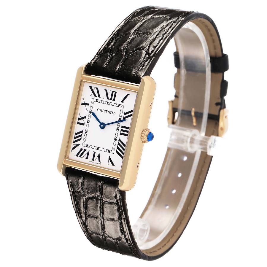 Ca_rtier Tank _Solo Yellow Gold Steel Mens Watch