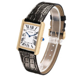 Ca_rtier Tank _Solo Yellow Gold Steel Mens Watch
