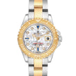Ro_lexYachtmaster  Yellow Gold Steel MOP Sapphire Ladies Watch Card