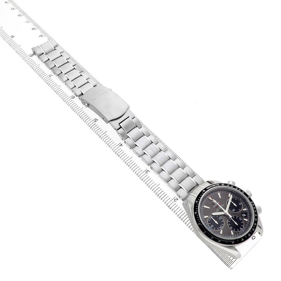 Ome_ga Speed_master Date Steel Grey Dial Mens Watch  Cards