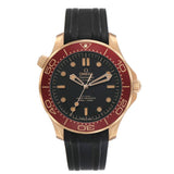 Ome_ga Seama_ster Diver 300M Bronze Gold Mens Watch  Box Card