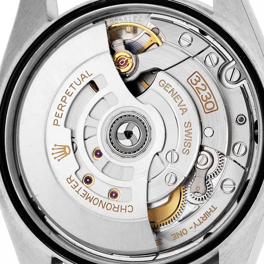 Ro_lex Oyster Perpetual Steel Turquoise Dial Mens Watch