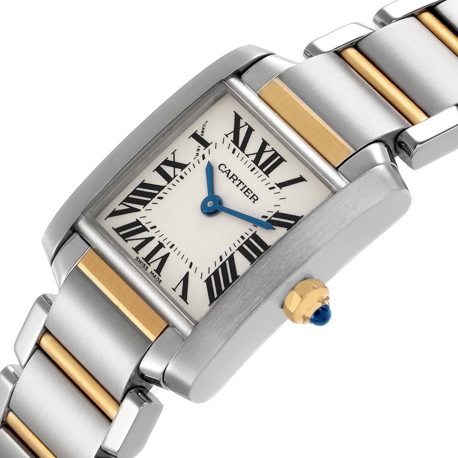 Cartier_ Tank Francaise Small Steel Yellow Gold Ladies Watch W Papers