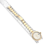 Rol_ex Date_just  Steel Yellow Gold Silver Diamond Mens Watch