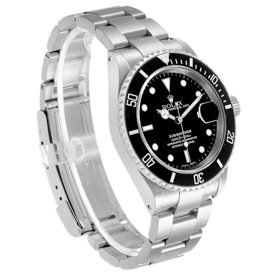 Rol_ex Subma_riner Date Steel Black Dial Mens Watch