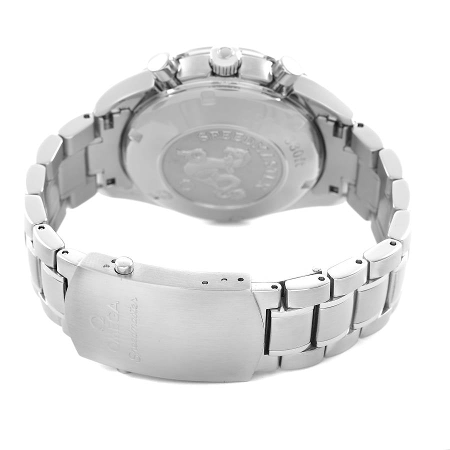 Ome_ga Speed_master Steel Date Black Dial Mens Watch