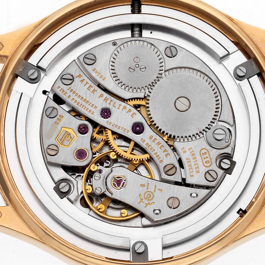 Patek _Philippe Calatrava Rose Gold Brown Dial Diamond Ladies Watch