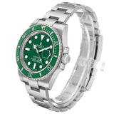Rol_ex Subma_riner Steel Hulk Green Dial Bezel Mens Watch  Card