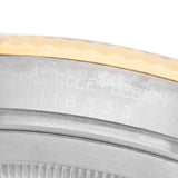 Ro_lex Datejust  Champagne Dial Steel Yellow Gold Mens Watch