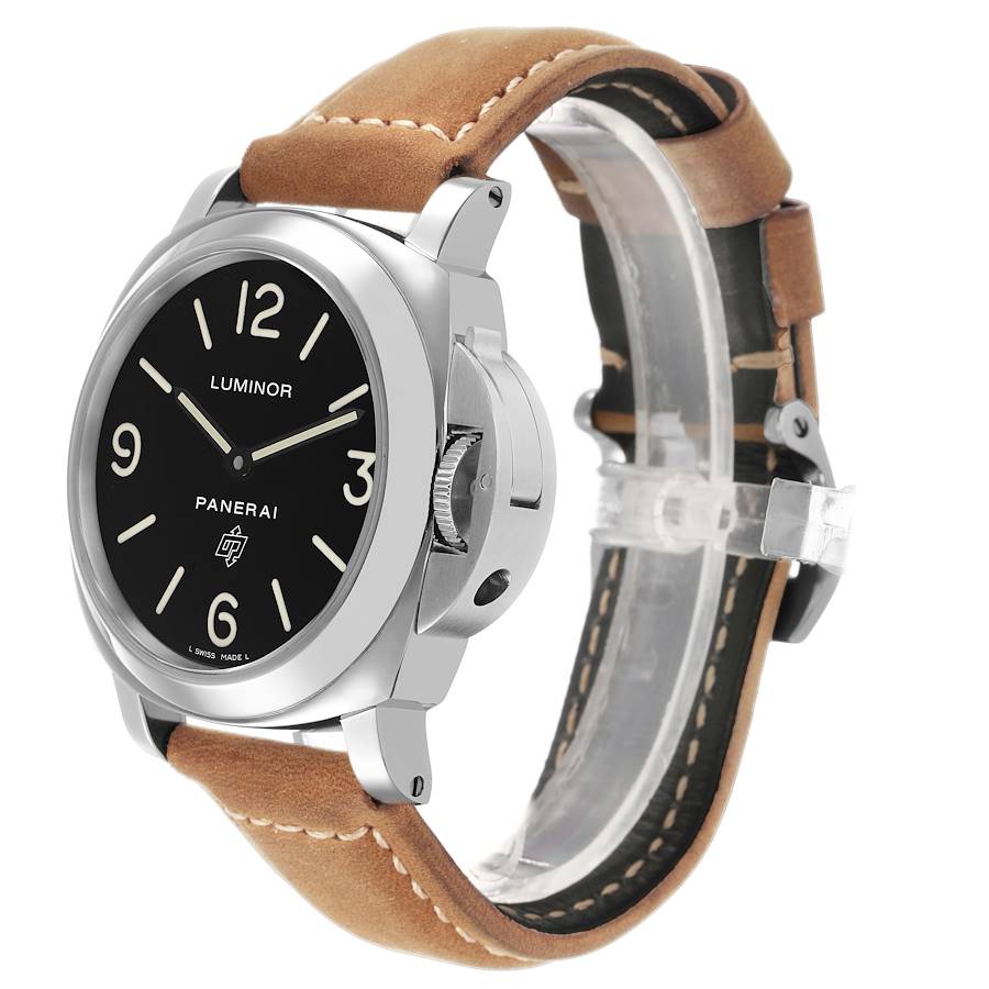 Pan_erai Luminor _Base Logo Steel Mens Watch  Box Card