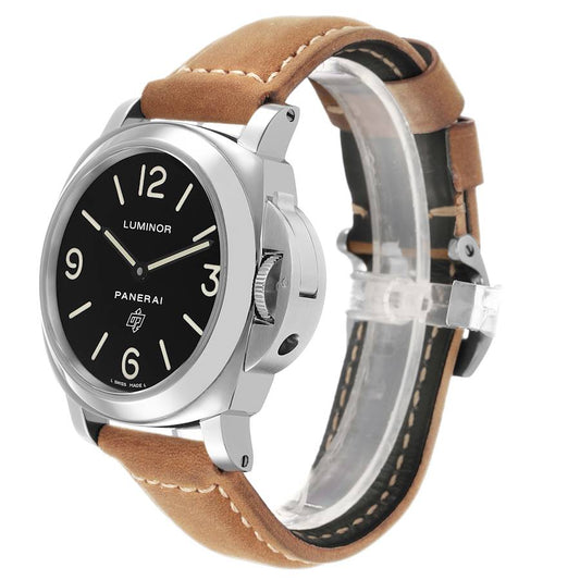 Pan_erai Luminor _Base Logo Steel Mens Watch  Box Card
