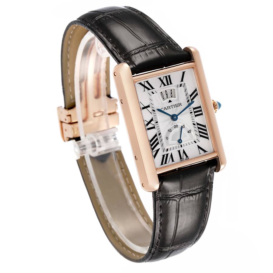 Car_tier Tank _Louis  Power Reserve Rose Gold Mens Watch Card