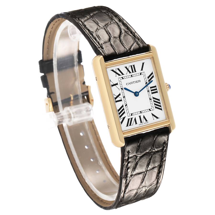 Ca_rtier Tank _Solo Yellow Gold Steel Mens Watch