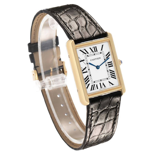 Ca_rtier Tank _Solo Yellow Gold Steel Mens Watch