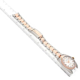 Ro_lex Datejust  Silver Concentric Dial Steel Rose Gold Mens Watch