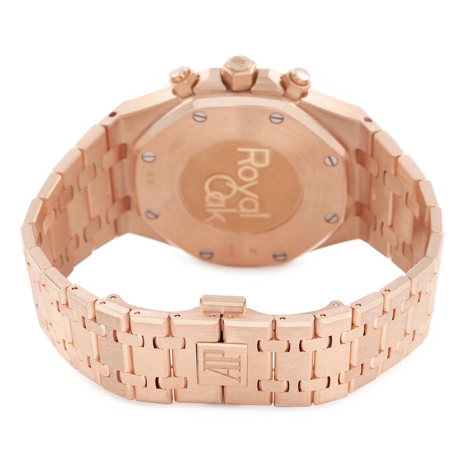Aude_mars Piguet Ro_yal Oak Brown Dial Rose Gold Watch