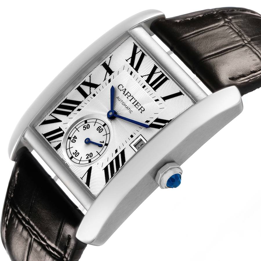 Car_tier Tank _MC Steel Silver Dial Mens Watch