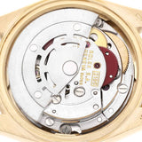 Ro_lex President Yellow Gold Diamond Ruby Dial Ladies Watch