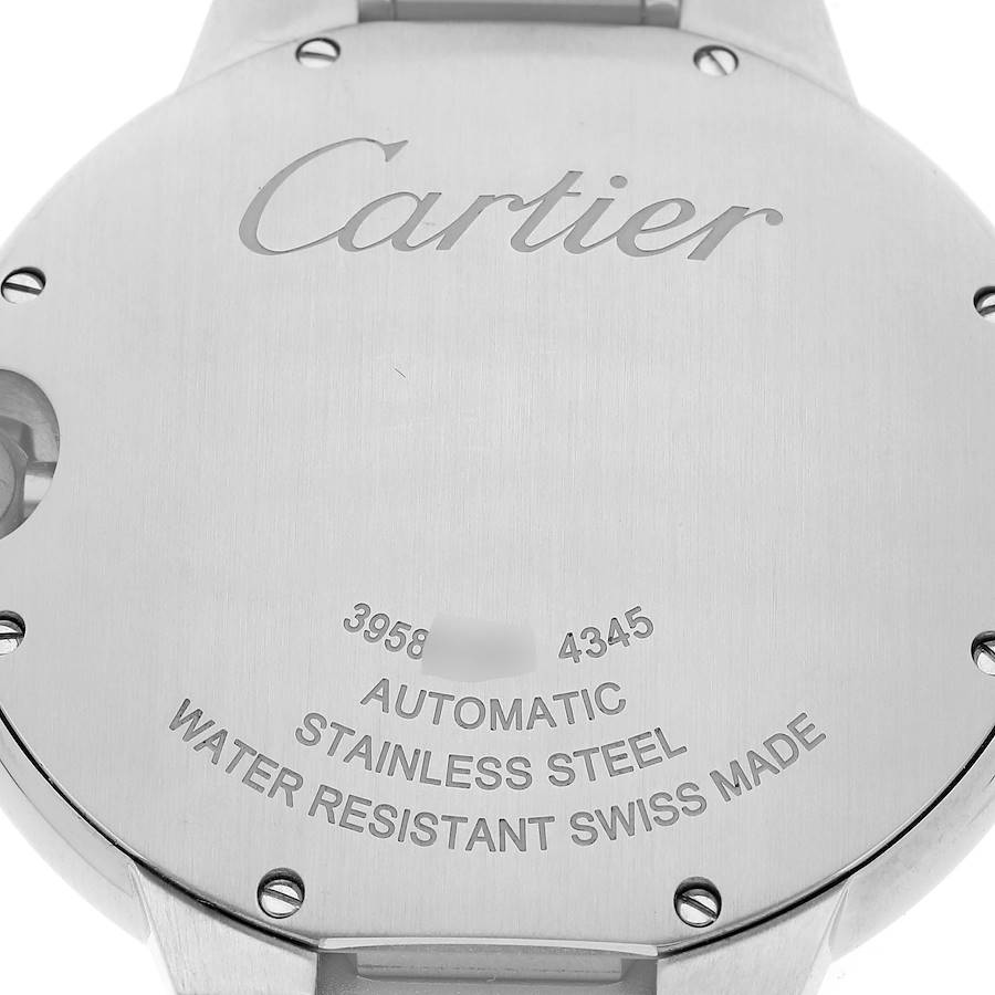 Car_tier Ballon_ Bleu  Blue Dial Steel Mens Watch  Box Card