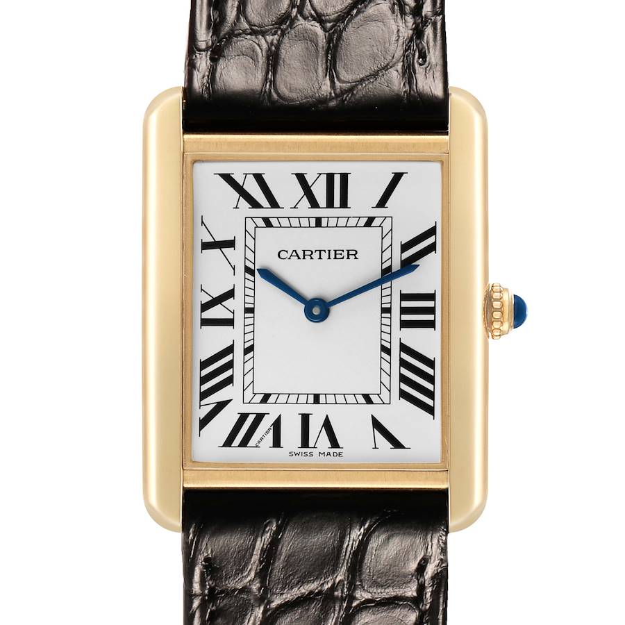 Ca_rtier Tank _Solo Yellow Gold Steel Mens Watch