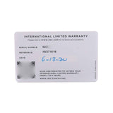 IWC Portugieser Chronograph Steel Red Dial Mens Watch Box Card