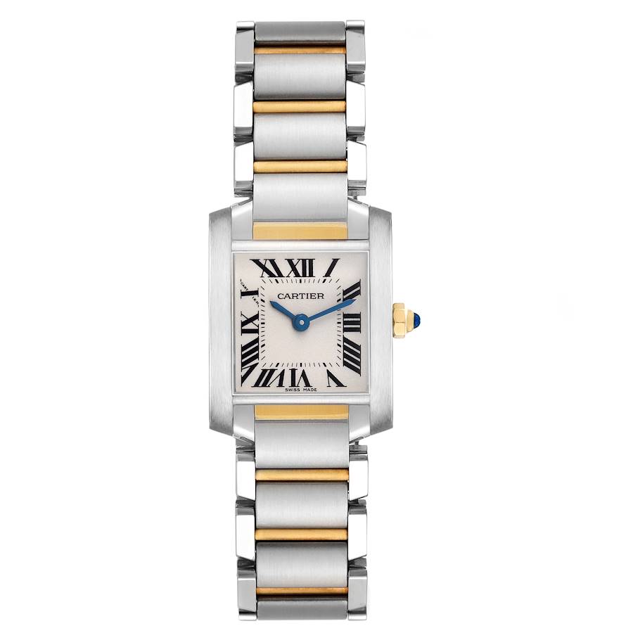 Cartier_ Tank Francaise Small Steel Yellow Gold Ladies Watch W Papers