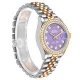 Rolex _Datejust  Steel Yellow Gold Diamond Ladies Watch Card