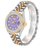Rolex _Datejust  Steel Yellow Gold Diamond Ladies Watch Card