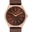 Patek _Philippe Calatrava Rose Gold Brown Dial Diamond Ladies Watch