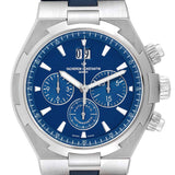 Vach_eron Const_antin Overseas Chronograph Blue Dial Watch
