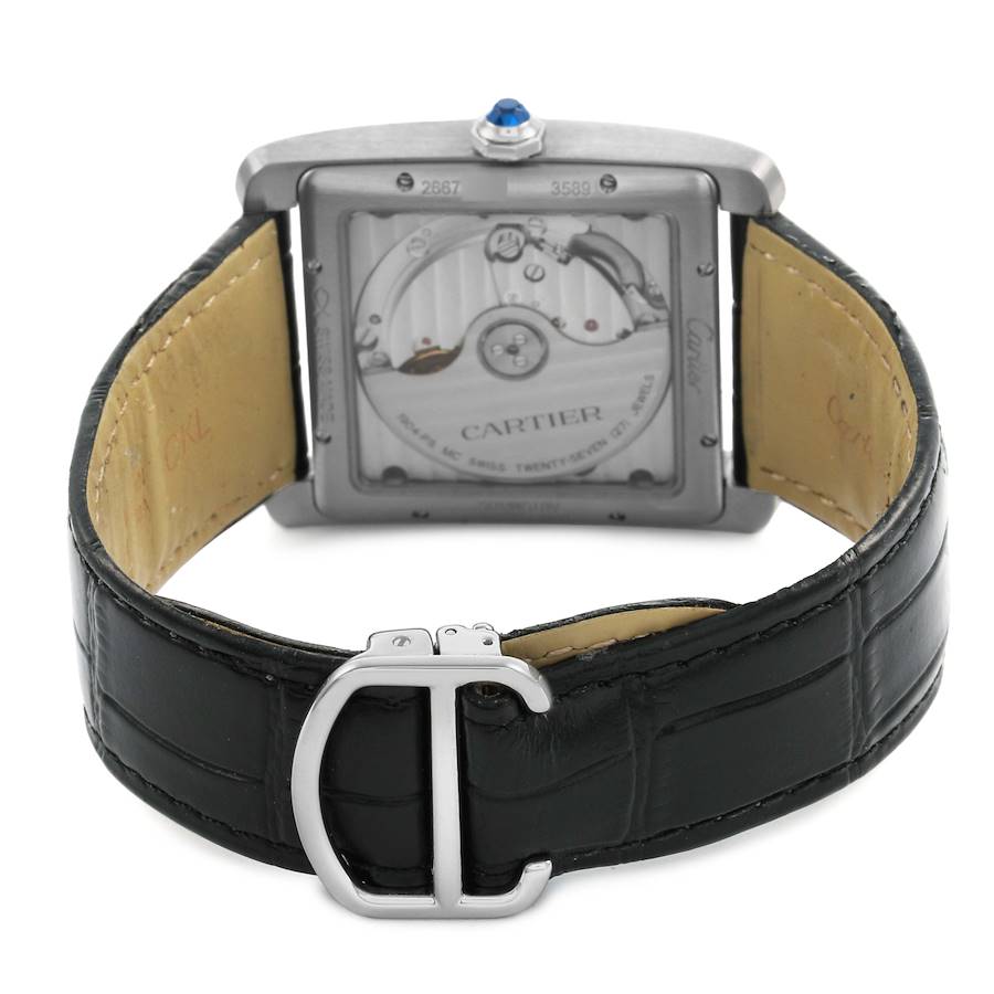 Car_tier Tank _MC Steel Silver Dial Mens Watch