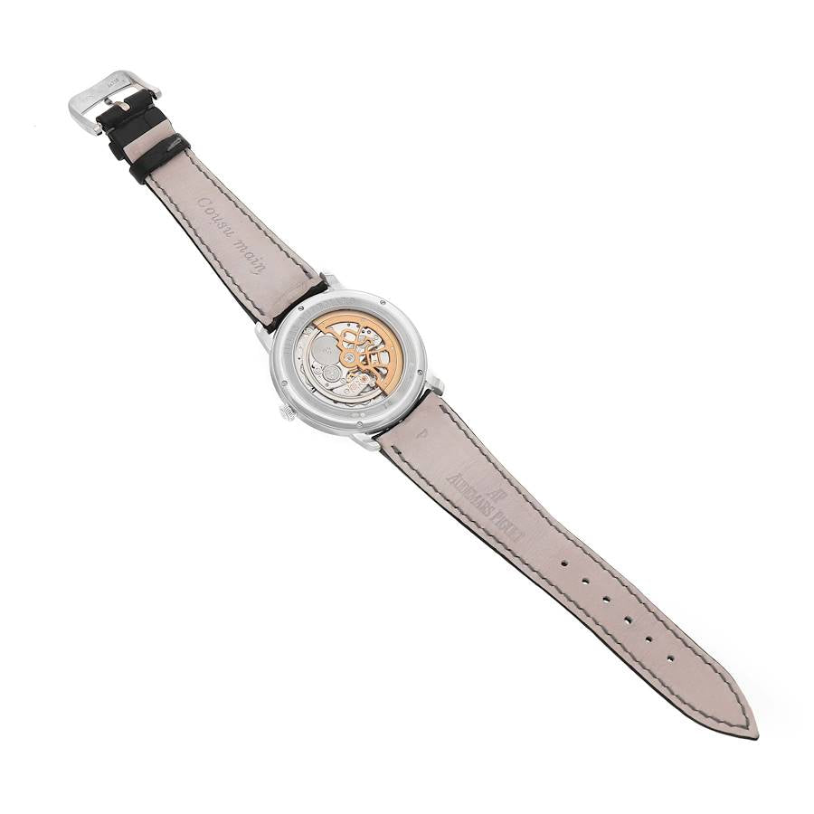 Aude_mars Piguet Jules Extra Thin Silver Dial White Gold Watch