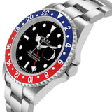 Ro_lex GMT Master Steel Pepsi Blue Red Bezel Error Dial Mens Watch