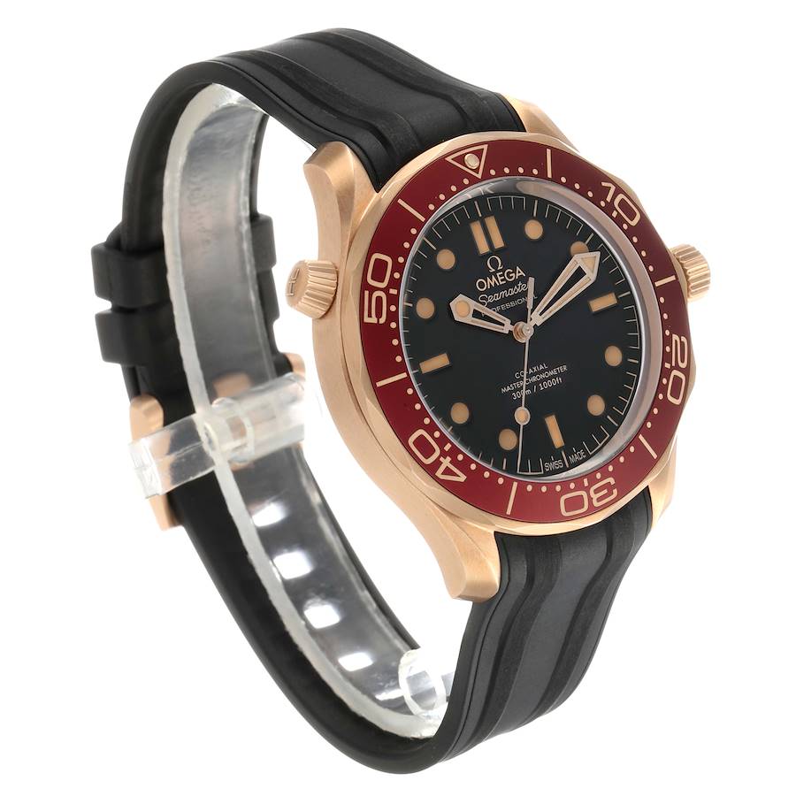 Ome_ga Seama_ster Diver 300M Bronze Gold Mens Watch  Box Card